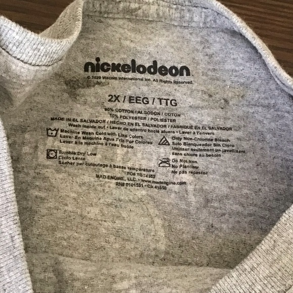 Nickelodeon Kids T-Shirt with Colorful Characters on Gray NWOT - Picture 7 of 8